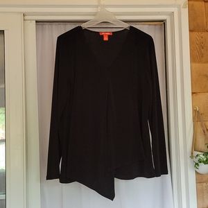 Black long sleeve top